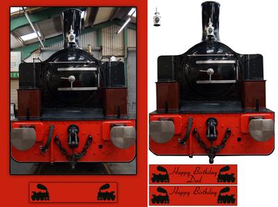 Train Birthday or Other Greeting Card