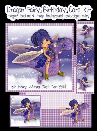 Dragon Fairy Birthday Card Kit