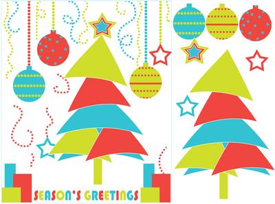 Season's Greetings Card Modern Design
