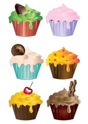 Six Tasty Cupcakes