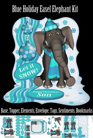 Boy Version of the Christmas Elephant Easel