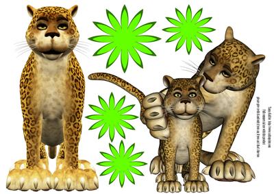 Leopard Clip_art, Embelishments