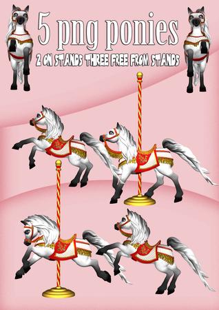 5 Png Ponies for Your Commercial / Non Commercial Use