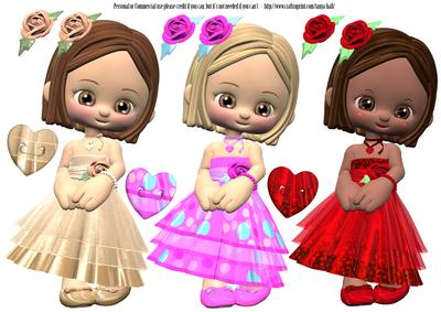 Three Cutie Pie Party Girls
