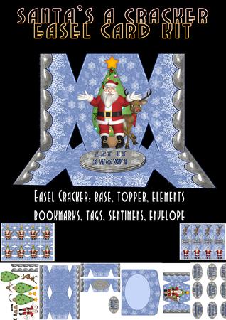 Santa Cracker Easel Card Kit