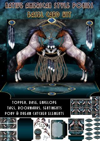 Fantasy Pony Native American Style Easel Kit