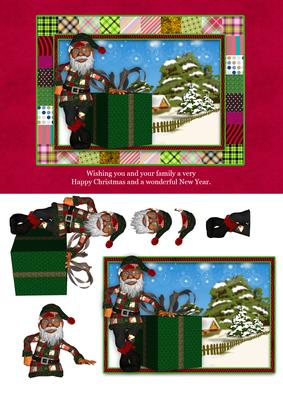 Dark Skinned Santa Quick Card