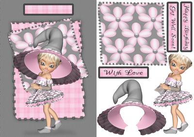 Cute Elf Birthday Quick Card