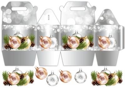 Mini Christmas Gift Box with Decoration's / Ornaments