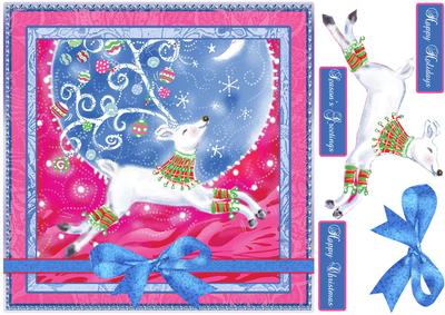Fantasy Reindeer Christmas Quick Card