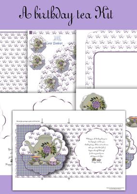Scalloped Over the Edge No Hole Floral Fold Back Kit