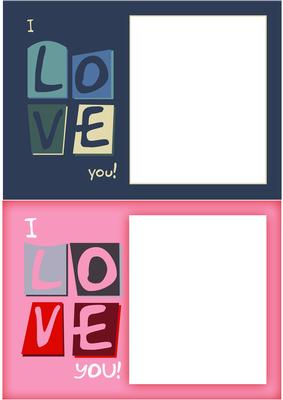 Two Modern Valentine Toppers for Photographs