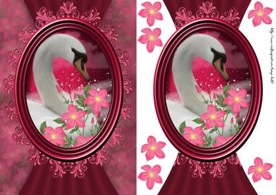 Pretty Swan Quick Card with Swan Cameo