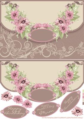 Any Occasion Scallop Front Floral Quick Card