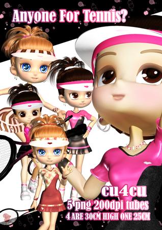 Anyone for Tennis 5 Png Poser Cutie Pie Tubes