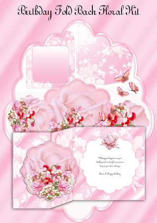 No Hole Fold Back Floral Card Kit