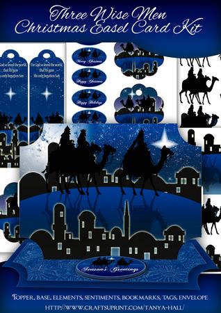 Three Wise Men Christmas Easel Card Kit