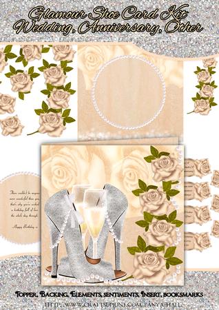 Wedding Anniversary or Other Glamour Shoe Card Kit