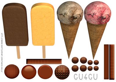 Ice Cream and Lolly Clip Art Cu4cu