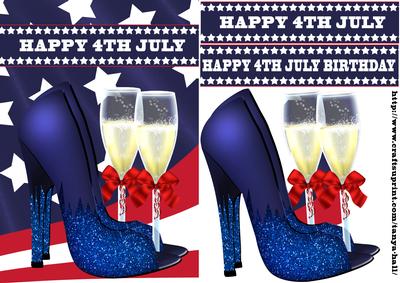 4th July Quick Card or 4th July Birthday