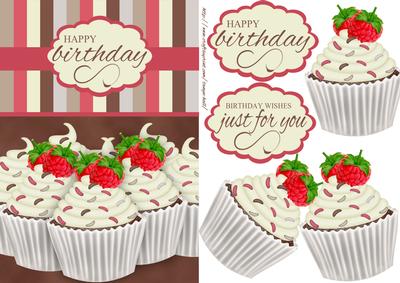 Cupcake Birthday Greeting Card