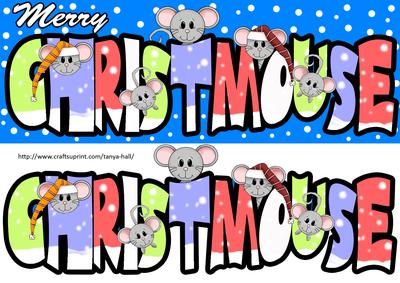Merry Christmouse Large Dl Fun Holiday Card