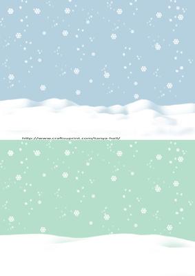 Two Pastel Hued Christmas Snow Backgrounds