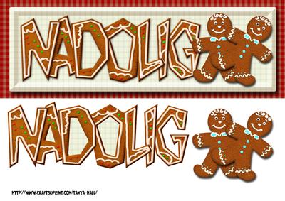 Welsh Nodolig Gingerbread Cookie Dl Card