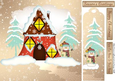 Christmas Scenery Topper and Bookmark