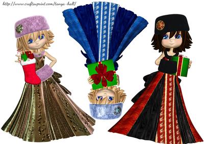 Three Cookie Winter Embelishments for Your Crafting Needs