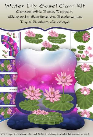 Water Lily Floral Easel Kit