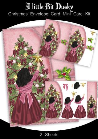 A Little Bit Dusky Christmas Envelope Card Mini Kit