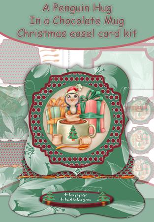 Penguin Hot Chocolate Christmas Easel Kit