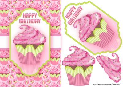 Cupcake Birthday Greeting Card