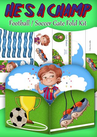 He's a Champ Birthday Gate Fold Soccer / Football Kit
