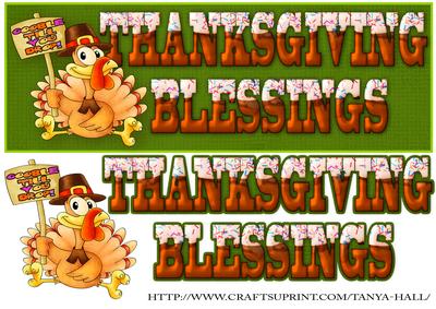 Turkey Cookie Thanksgiving Large Dl Card