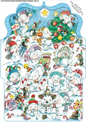 Polar Bear Christmas Money / Voucher Wallet