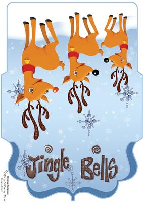Fun Reindeer Christmas Money Wallet / Voucher