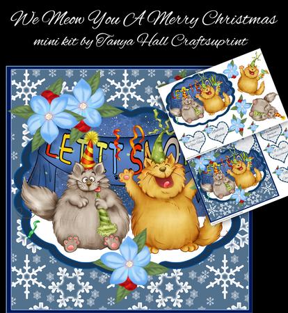 Cool Cat Let It Snow, Christmas Mini Kit
