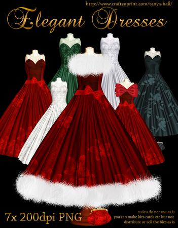 Elegant Dresses 7x Png 200 Dpi