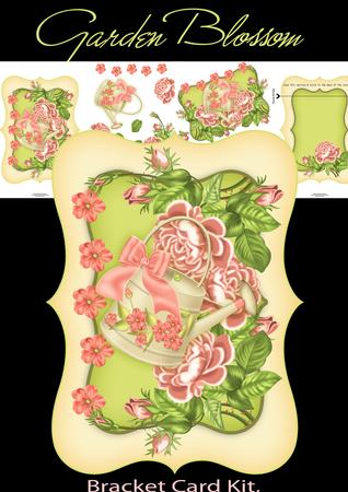 Garden Blossom Bracket Card Kit, Mother's Day Birthday