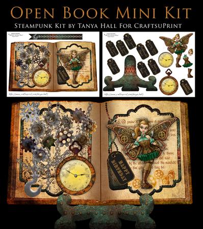 Open Book Steampunk Fairy Mini Kit