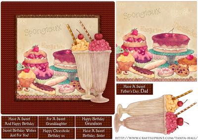 Chocolate Sweet Birthday, Quick Card