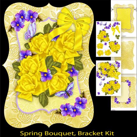 Spring Bouquet Floral Bracket Card Kit