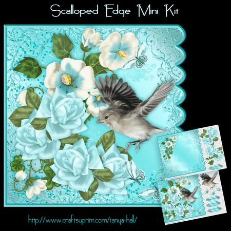 Dreamy Blue Scalloped Mini Kit