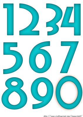 Birthday Numbers to Match the Cute Long Dl Card