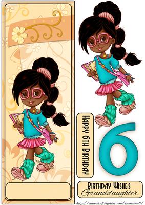Darker Cutie Pie Large Dl Card Front
