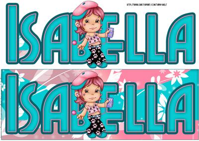 Isabella Cool Cute Music Girl Large Dl