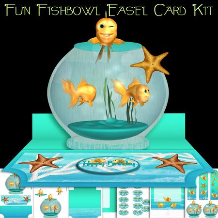 Fun Fishbowl and Fish Easel Card Kit