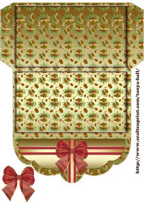 Golden Acorn Christmas Gift Money Wallet